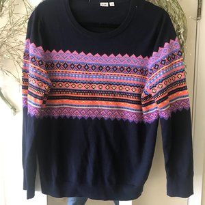 GAP Alpine Vintage Navy Blue  Pull Over Sweater Like New Size L (1005)